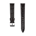 Crocodile-patterned genuine leather watch strap